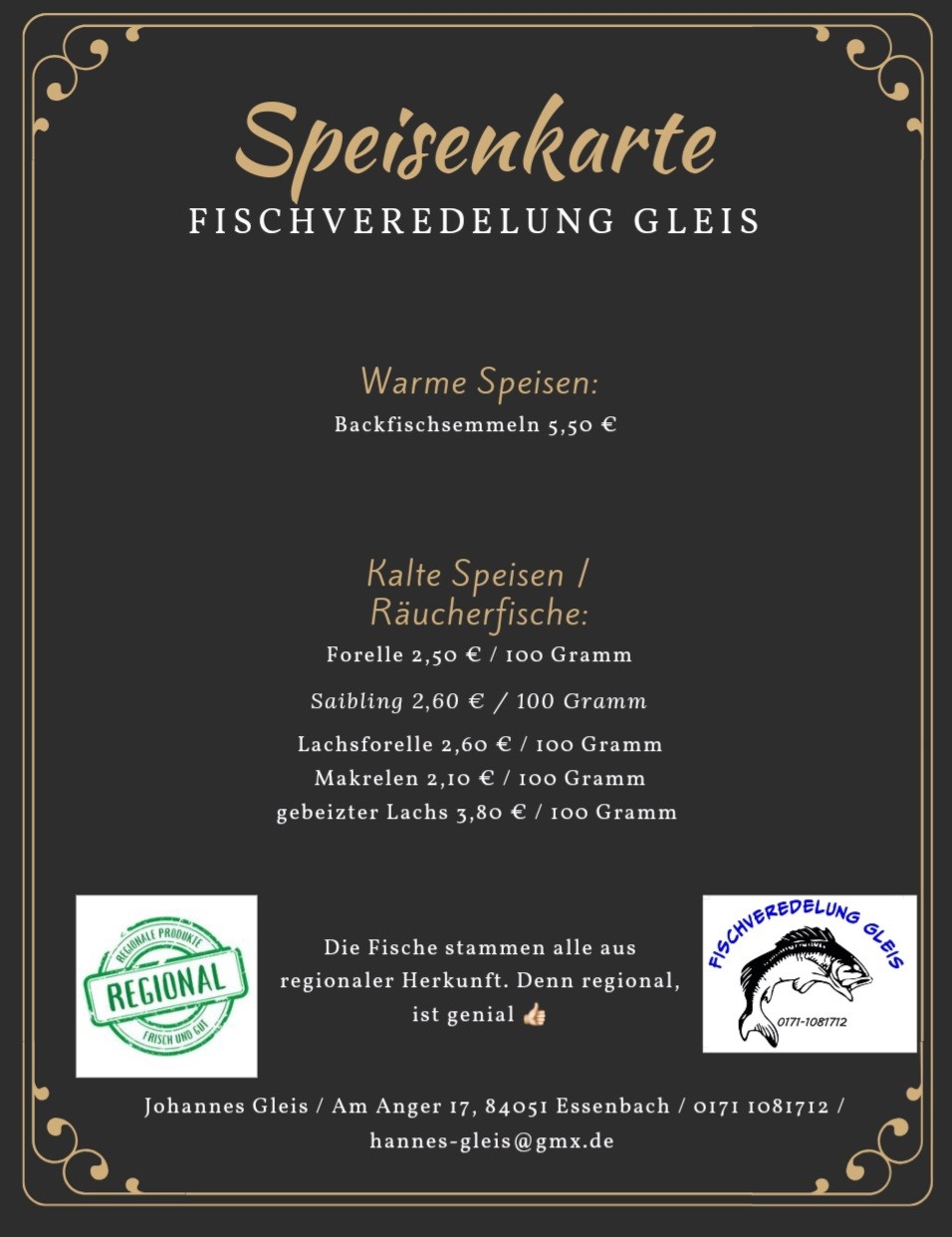 Fischveredelung Gleis